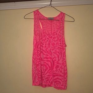 Neon pink tank